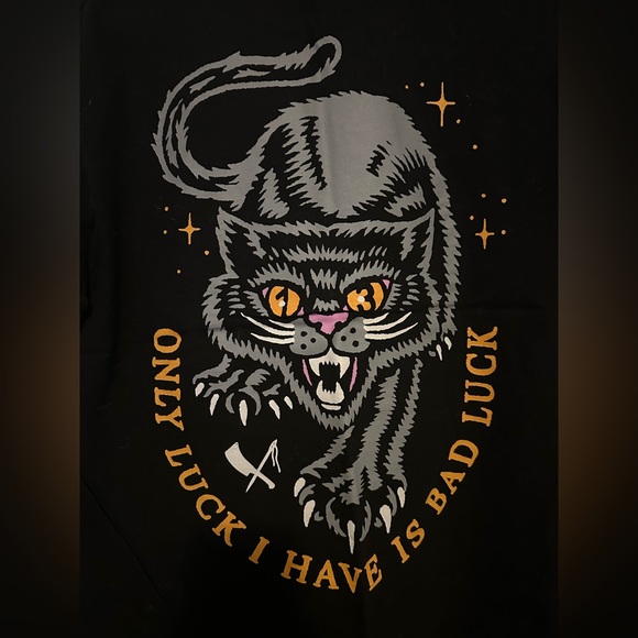 Rusty Butcher T-Shirt - “only luck I have is bad luck” - Picture 1 of 4